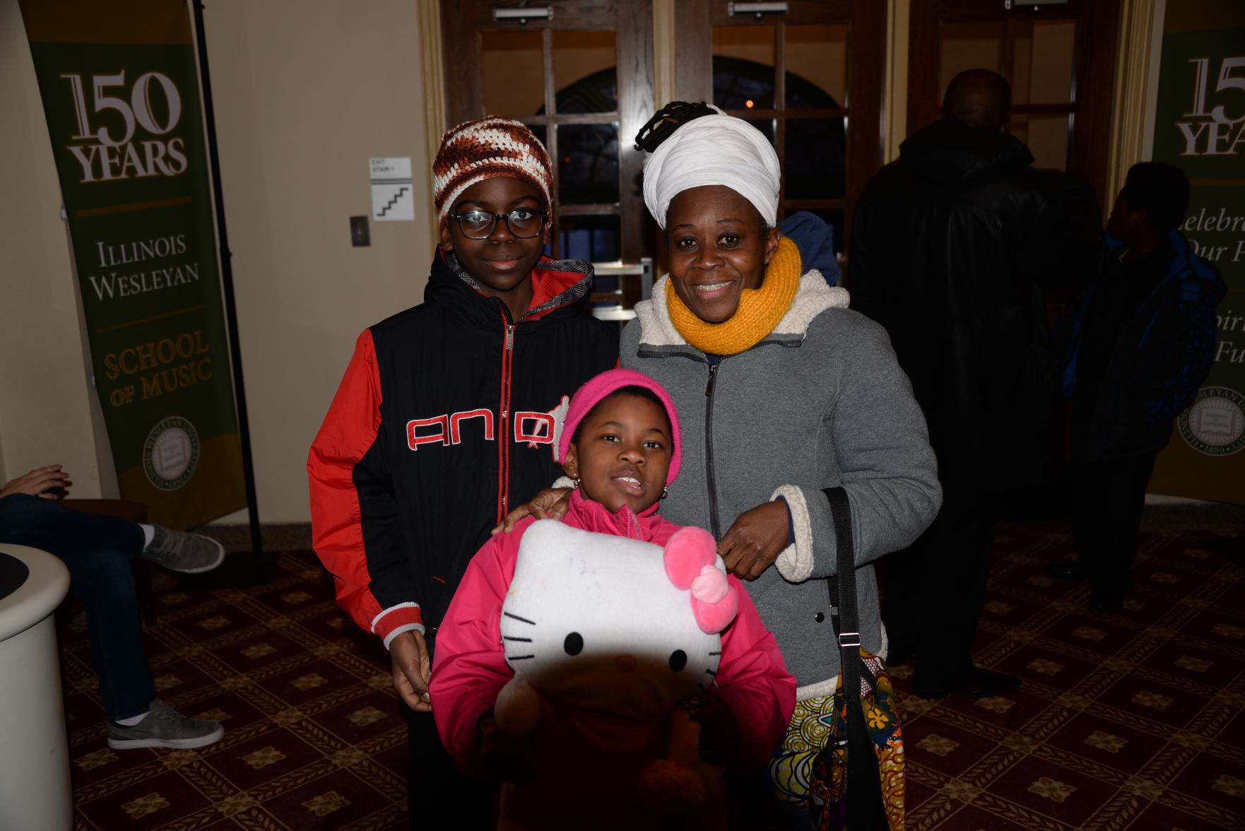 Oforiwea Aduonum with kids Kojo and Maadwoa
